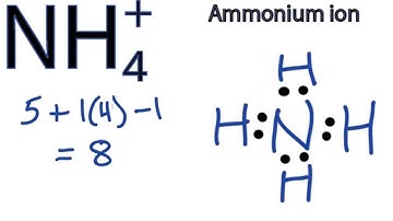 NH4+ Lewis Structure - How to Draw the Dot Structure for NH4+ (Ammonium Ion)