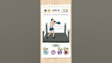 level 81 The boxer on the left side should win brain test walkthrough Threevenger#top #trend