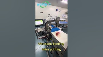 ultrasonic banding machine can inline printing for cake box package