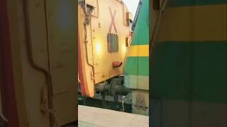 WAG-9 Locomotive Powerful Coupling with Coaches#ytshorts #railvlogger #Coupling#viralshorts