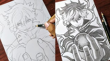 How to Draw "Gojo Satoru With Hollow Purple" [Jujutsu Kaisen] | Tutorial - Step by Step