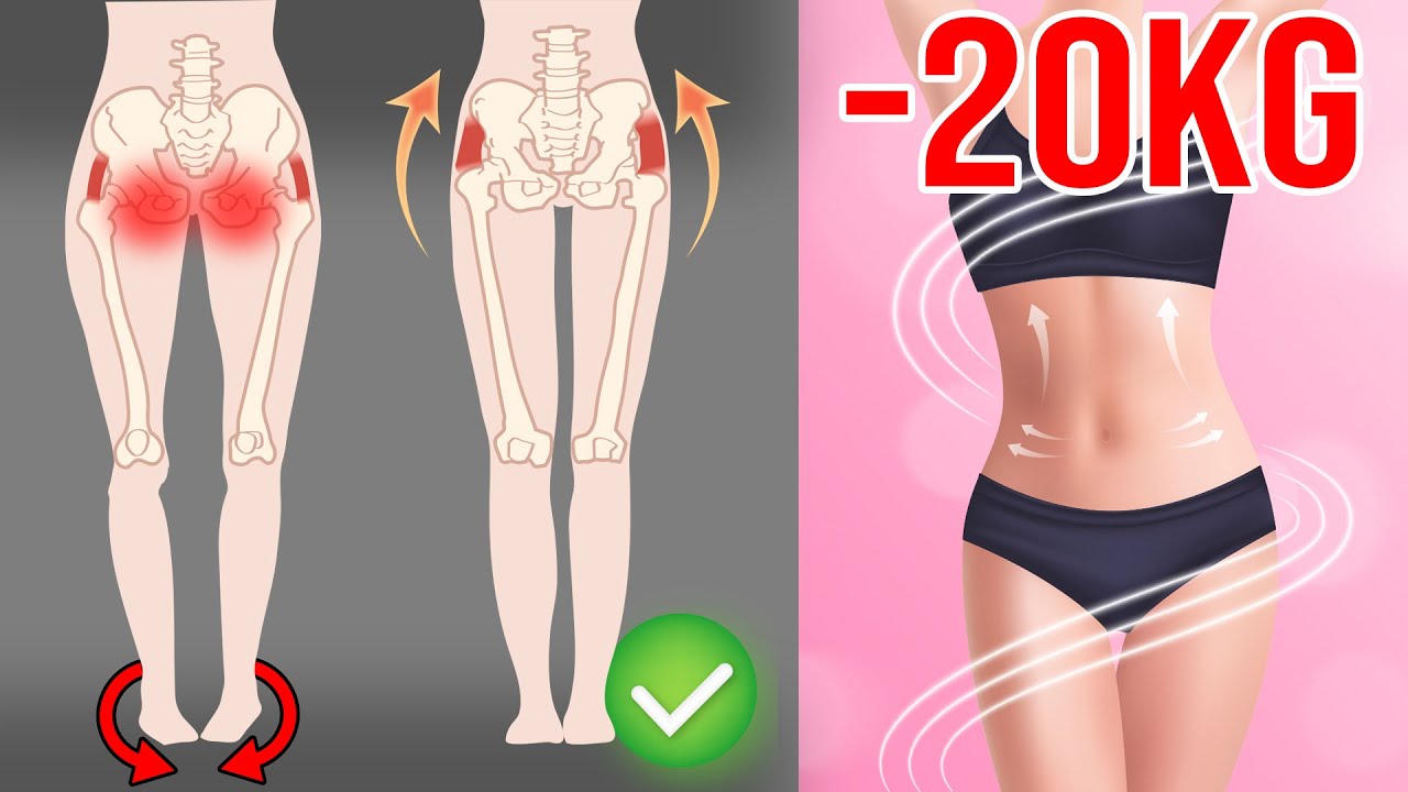 [-20 кг за 1 месяц после родов] Коррекция таза растяжка для похудения!