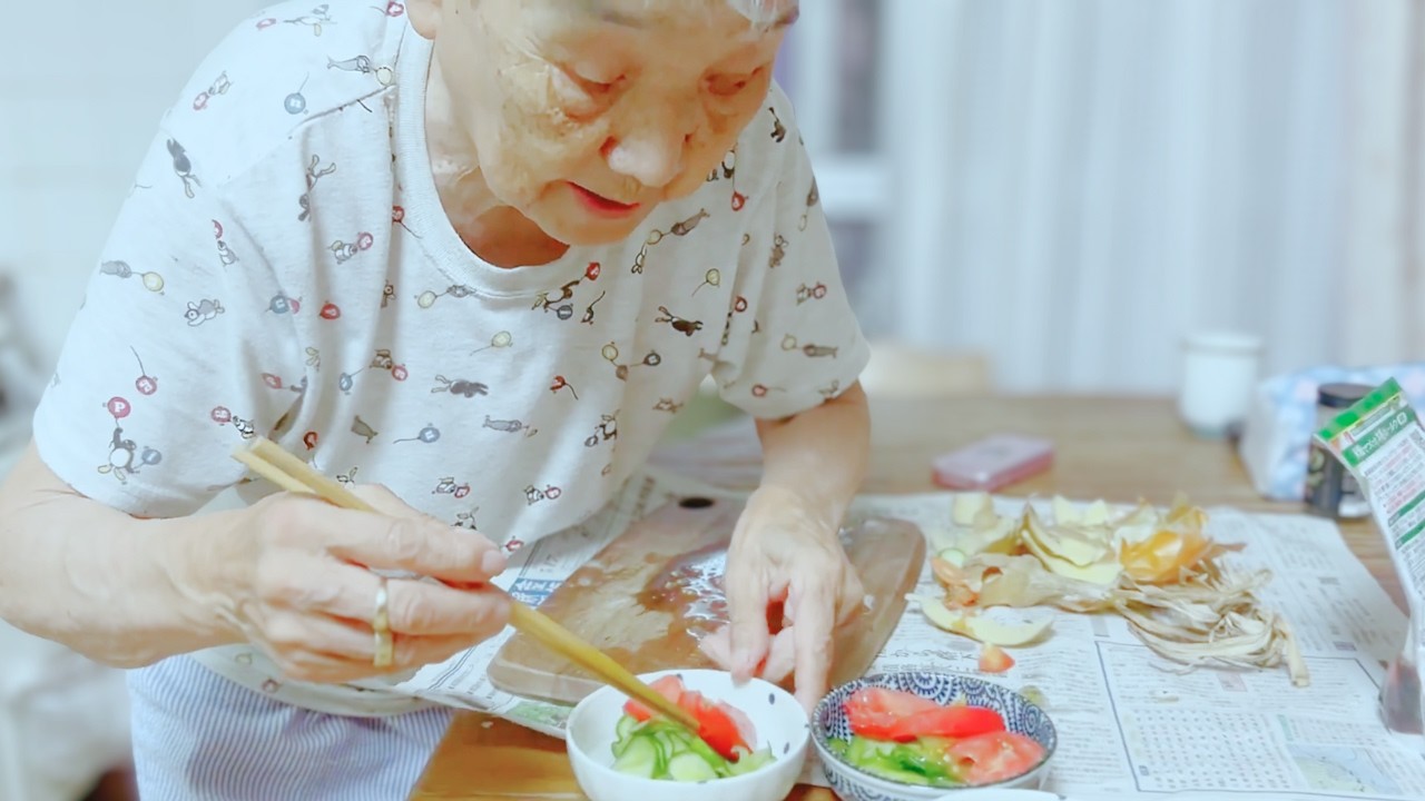 Японский ужин с рисом карри от бабушки Сачи | Овощи из сада