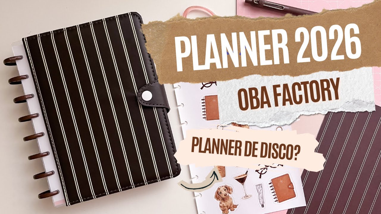 Planner 2026: Review Planner de Disco da Oba Factory | Guia dos Planners Papelaria News