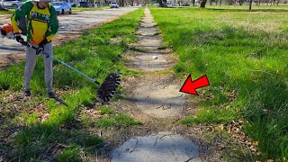 City Slept 10 Years On This Horrible Sidewalk So I Restore It
