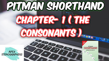 Pitman english shorthand - Chapter - 1 ( The Consonants)