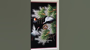 Tranh thêu tùng hạc diên niên - quà cưới ý nghĩa