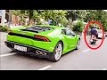 [Video] Nữ Ninja “tạt đầu” siêu xe Lamborghini Huracan của thiếu gia Phan Thành