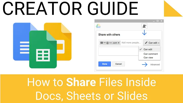 How to Share Files in Docs, Sheets & Slides in Google Drive
