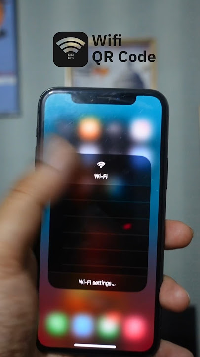 How to create and share WiFi password QR code in iPhone