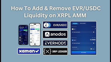 How To Add & Remove EVR/USDC Liquidity on XRPL AMM
