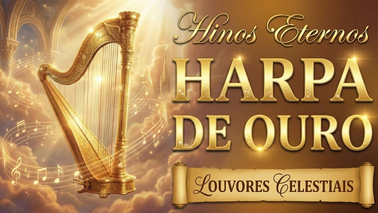 Harpa Cristã de Ouro – Louvores Celestiais Com Letra – Hinos Eternos Com Legenda