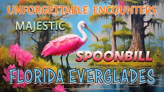 Unforgettable Encounters: The Majestic Roseate #Spoonbill  in the #Florida  #Everglades