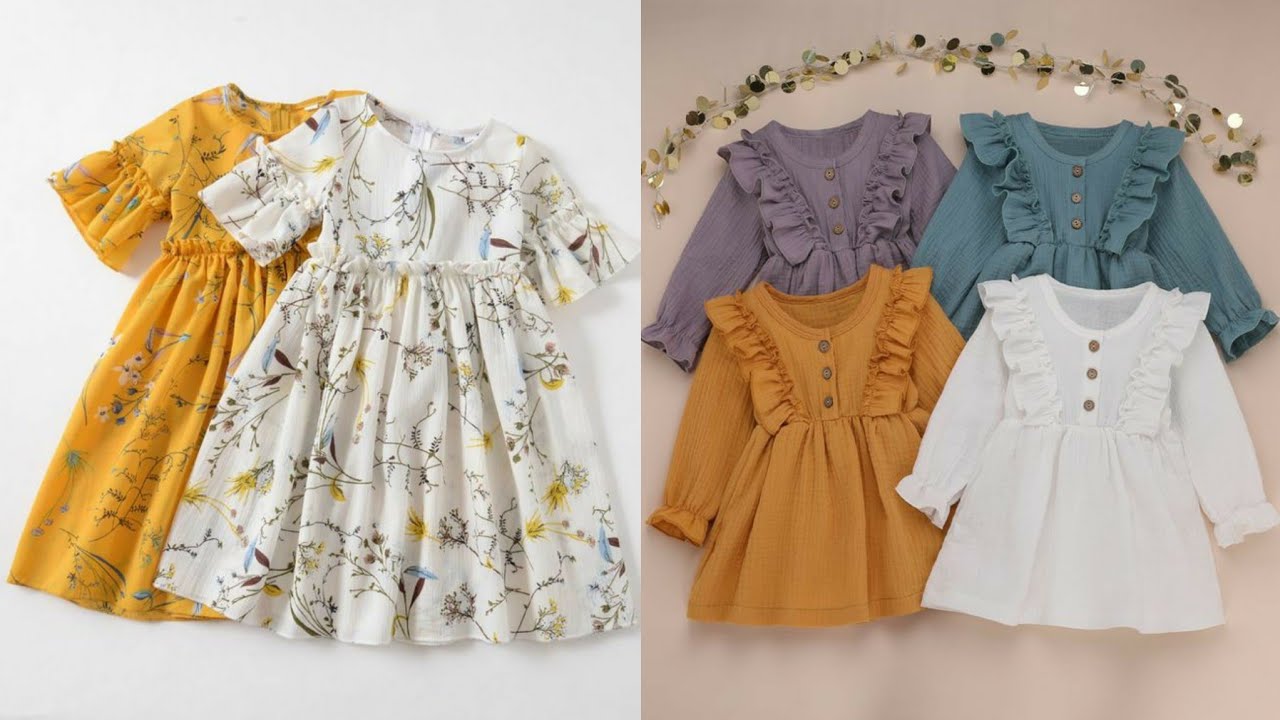 Comfortable baby Frocks Designs For All Seasons/Beautiful Kids Outfits Swing Patterns