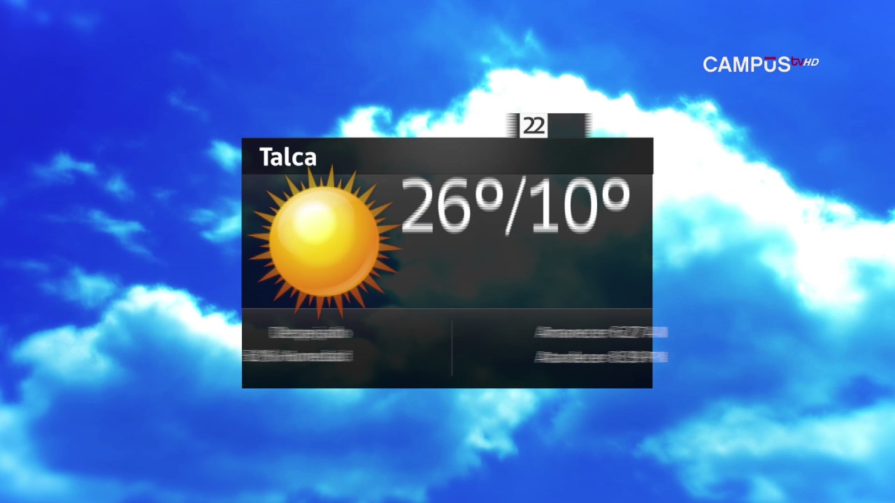 Tiempo 21 de Noviembre de 2016 talca trabajo