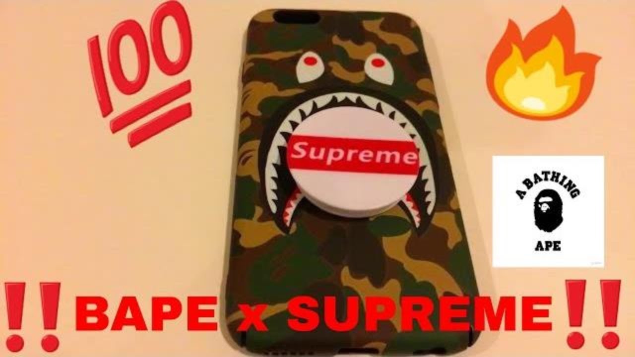 SUPREME x BAPE CASE UNBOXING!!! (HYPEBEAST)