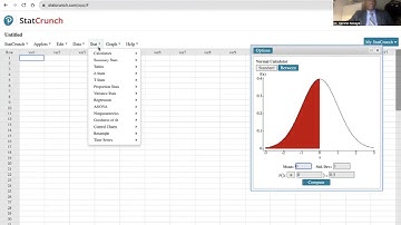 Tutorial Video  Using Statcrunch to Compute Central Limit Theorem