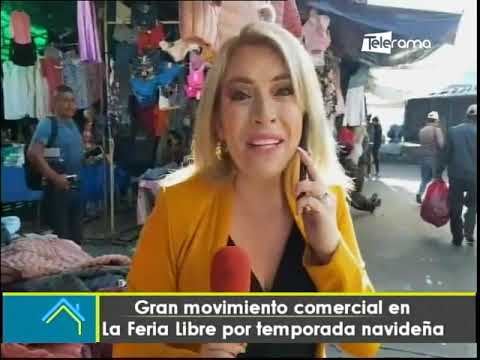 Gran movimiento comercial en la Feria Libre por temporada navideña
