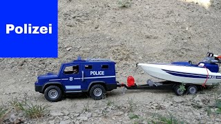 Playmobil Polizei Feuerwehr Krankenwagen - Truck mit Speedboot 5187 Unboxing Film deutsch 4K