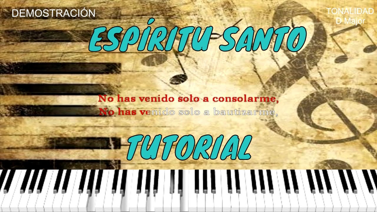 Como Tocar Espíritu Santo (Barak Ft Redimi2) En Piano / Tutorial