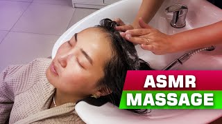 Deep scalp cleansing in Russia (not staged, real person) 4K - Total Relax