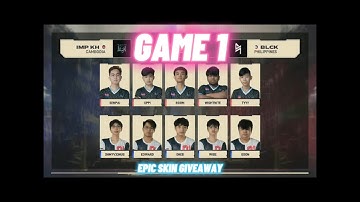 MSC 2021 | Group Stage Day 2: Impunity KH vs  Blacklist International | Game 1