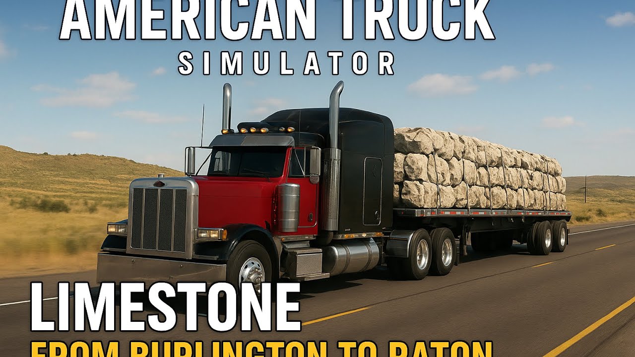 AMERICAN TRUCK SIMULATOR | Limestone from Burlington to Raton