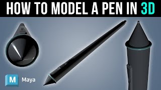 How to Make a 3D Drawing Tablet Pen in MAYA 2023 (For 2D Artists &amp; Beginners)