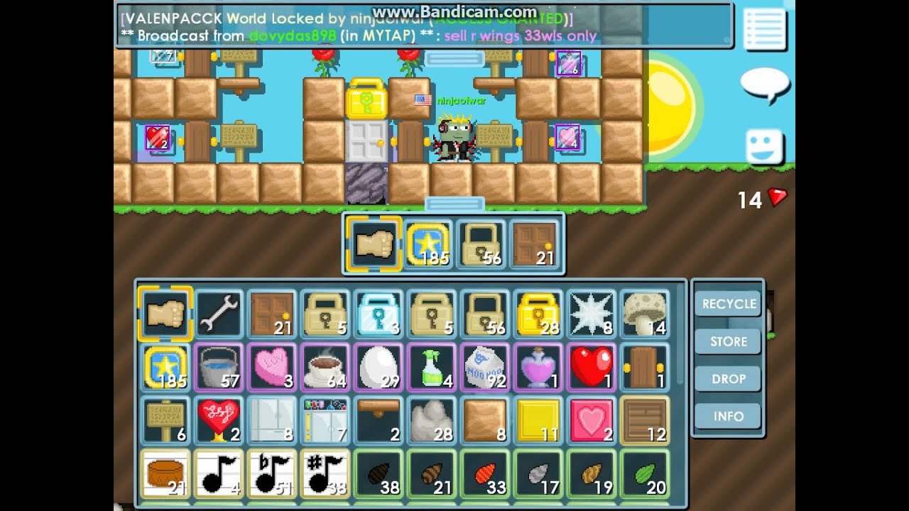 Growtopia valentine Growtopia Buying valentines pack #1 - YouTube