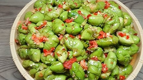 CÀ NA TRỘN MUỐI ỚT Cách Làm cà na đập dập trộn muối ớt- bảo quản được lâu không lên men không chát 