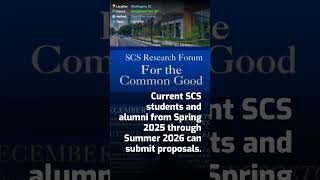 Georgetown extends deadline for SCS Research Forum Georgetown extends deadline for SCS Research Forum