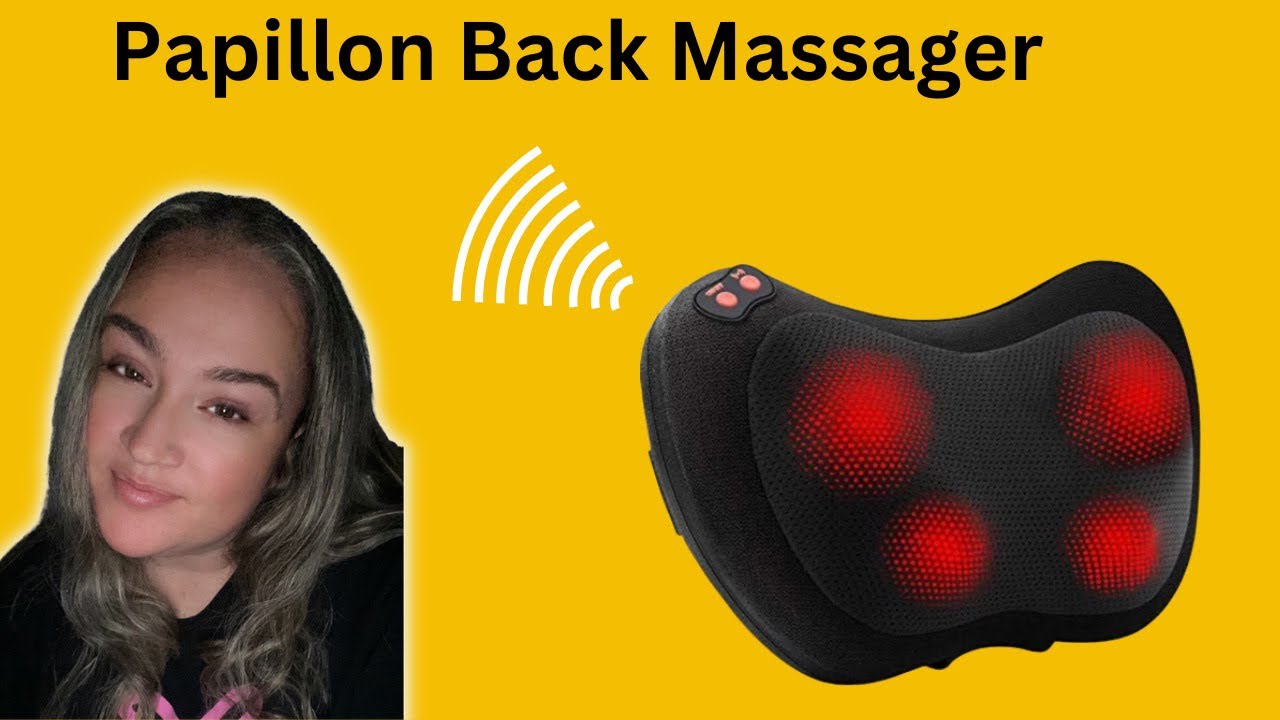 Papillon Back Massager with Heat,Shiatsu Back and Neck Massager