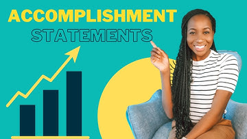 ACCOMPLISHMENT STATEMENT EXAMPLES - Build a Winning Resume!