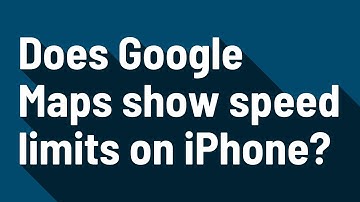 Does Google Maps show speed limits on iPhone?