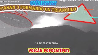 Que es?? Objeto Triangular o son  sincronia de 3 Objetos#Ovnis #Volcán #Popocatépetlos #Volcano