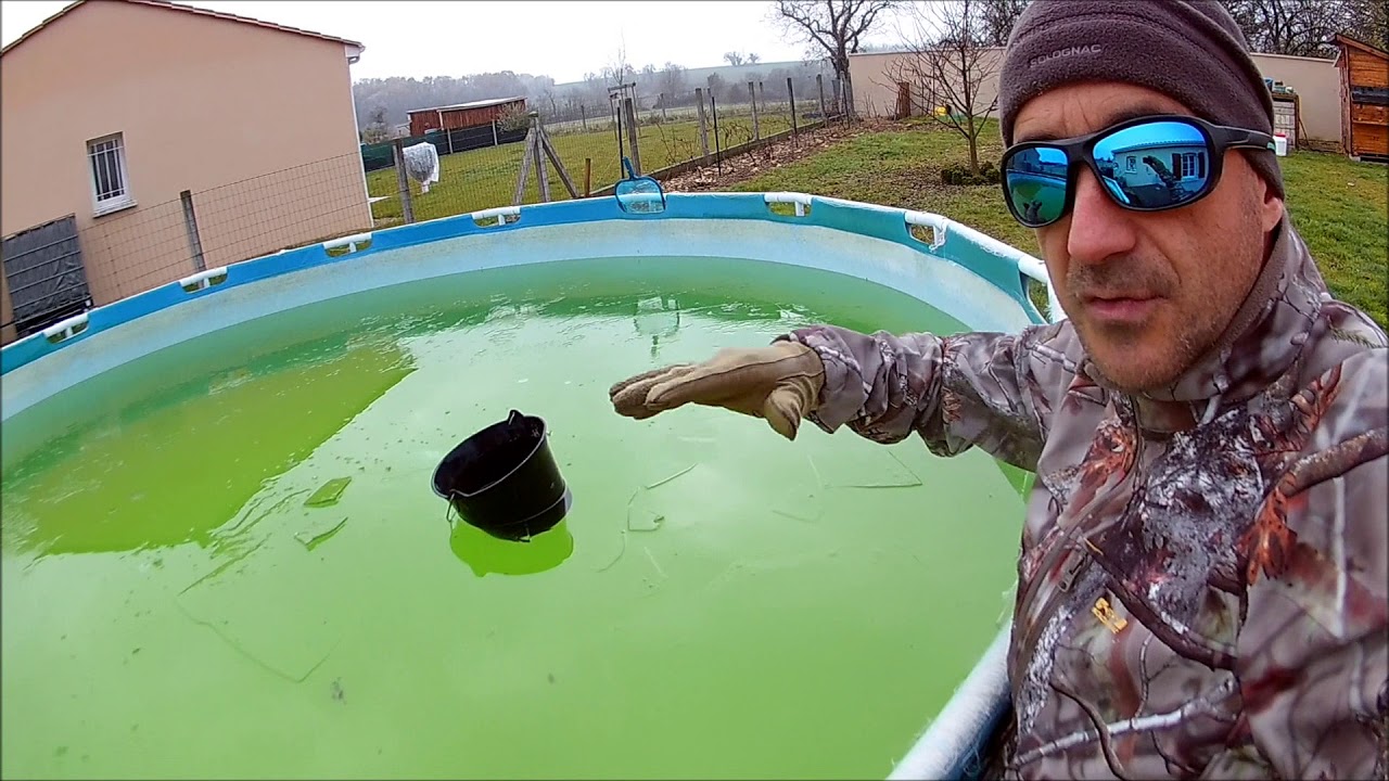 Comment je protége ma piscine hors sol de la glace 