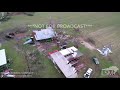 3-3-19 Beauregard, Alabama Aerial - Significant Tornado Damage - Path Trace