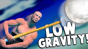 LOW GRAVITY CHEAT! WILL IT GET ME TO THE MOON?! - Getting Over It with Bennett Foddy