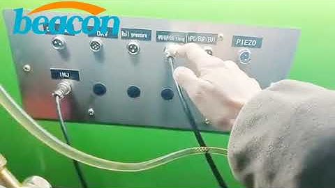 How test EUI EUP with cambox ? CR819 common rail test bench BEACON factory demonstration