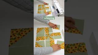 Patchwork Sewing Trick! Easy Patchwork Block for Beginners ✂️🧵