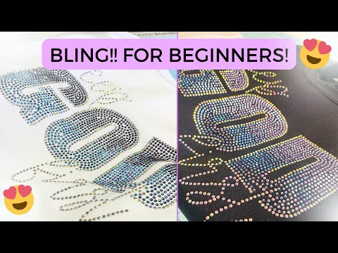 DIY - RHINESTONE APPLICATOR AND BEDAZZLER KIT - HOW TO APPLY STEP BY STEP  AND REVIEW 