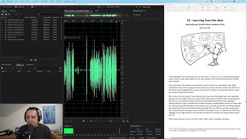 Recording an audio book with Adobe Audition.