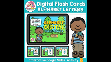Digital Alphabet Flash Cards for Google Slides | FREE