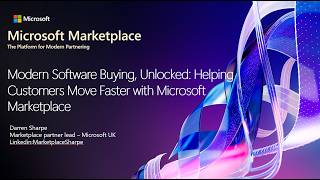 Microsoft Webinar  - Modern Procurement -  Streamlining Software spend with Microsoft Marketplace