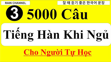P3-Luyện Nghe 100 câu tiếng Hàn khi ngủ thông dụng nhất-giao tiếp sơ trung cấp online Rain Channel
