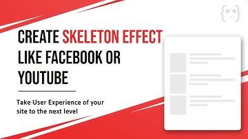 how to create skeleton loading effect like Facebook or Youtube in CSS | Detailed Coding