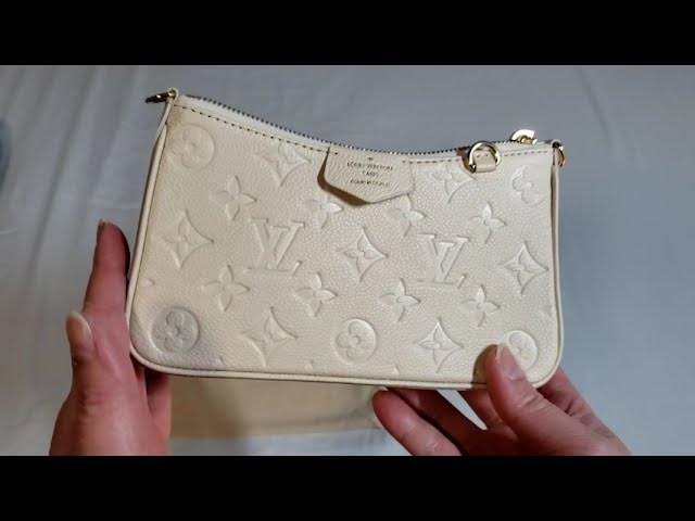 Louis Vuitton Monogram Empreinte Easy Pouch on Strap 2022 Ss, White, One Size