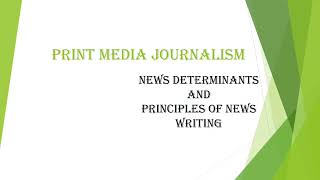 Print media Journalism part2
