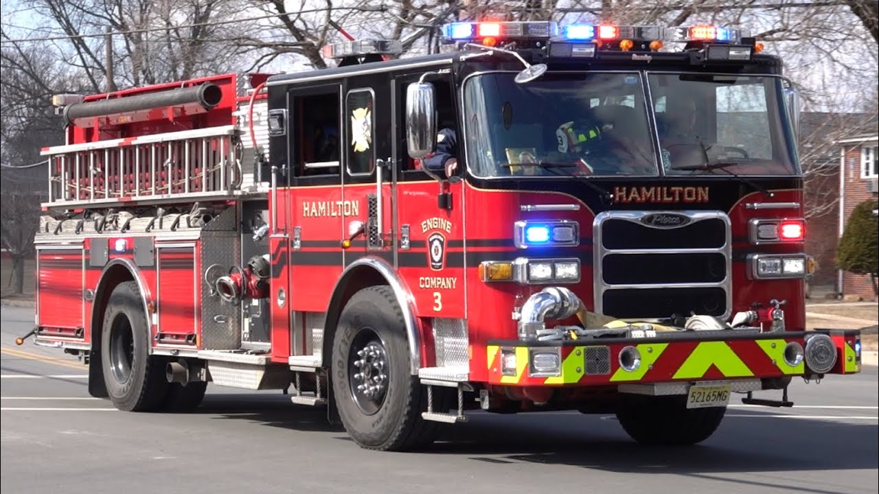 Hamilton Township Fire Department Engine 3 Responding 2/25/25