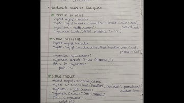 Interface python with MySQL Class 12 | CBSE/NCERT | Best Notes for Boards | Hand Written Notes